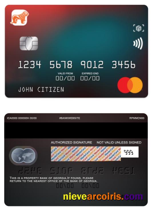Georgia Bank of Georgia standart mastercard